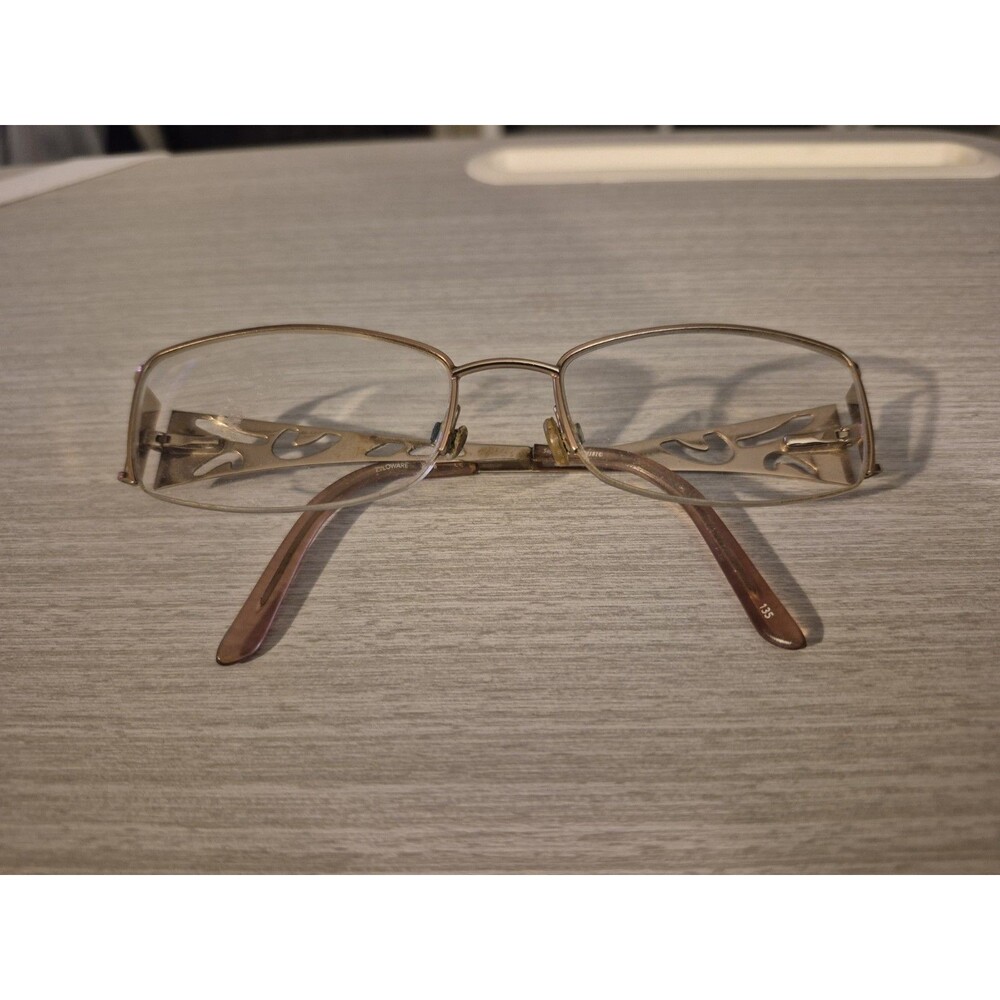 Sophia Loren Zyloware 118 Eyeglasses Frame M181 Women's Gold Half Rim 53□18-135